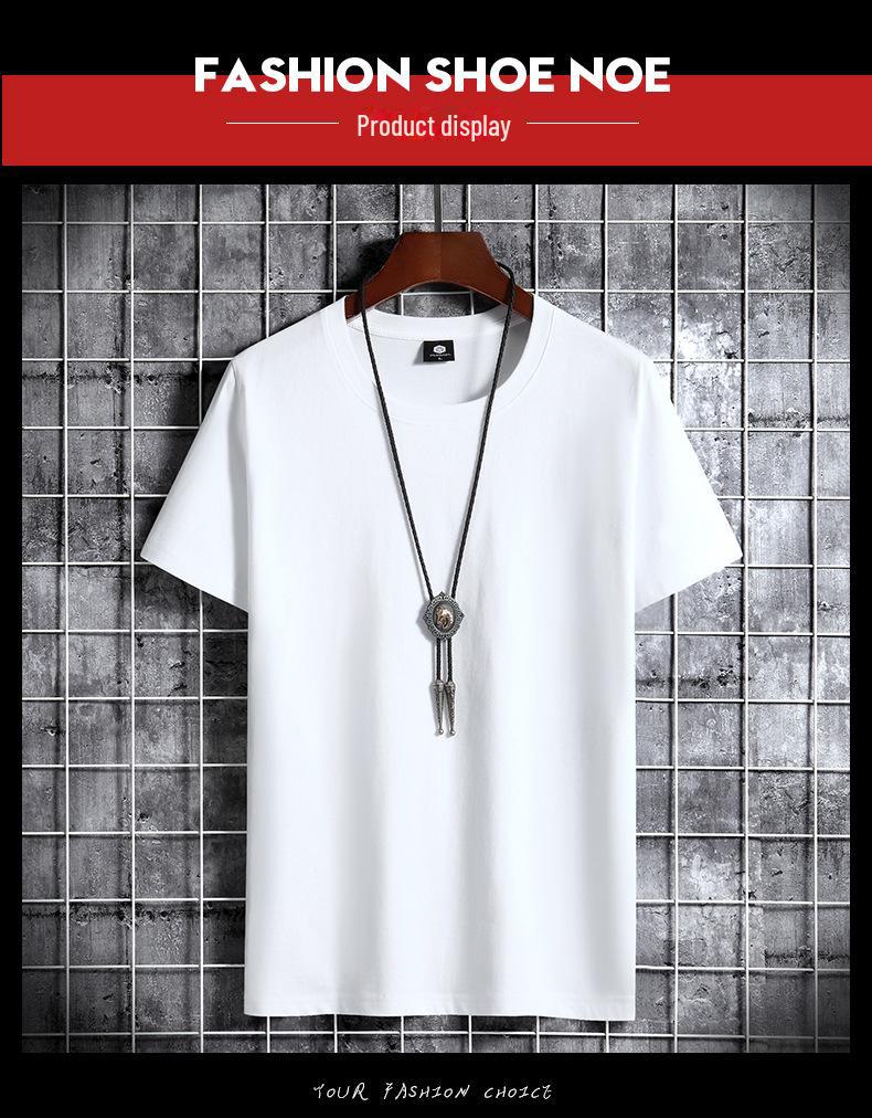 2025 Spring/Summer Men's Cotton Loose Fit Short Sleeve T-Shirt