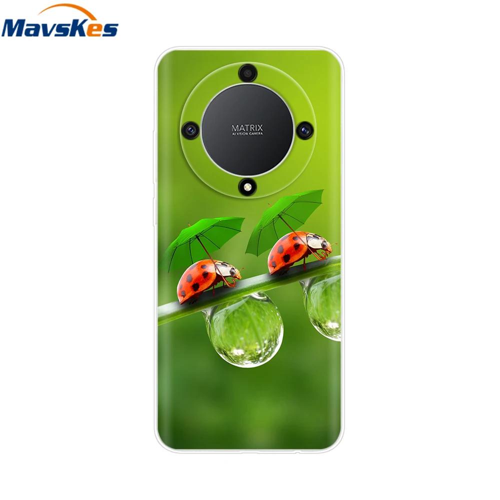 Soft Case For Honor Magic6 Lite TPU Silicone Phone Case For Honor X9b X9a Magic 5 6 Lite 5G Protective Shell Back Cover Fundas