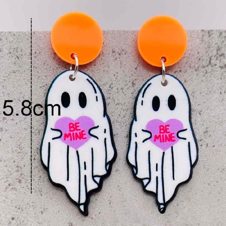 Flowers Stud Earring Cute Spook Dangle Earrings for Women Girls Thanksgiving