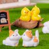 Cute Mini Animals Ornament Resin Crafts Micro Landscape Decoration  Home Office Desktop Decor