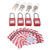 Electrical Lockout Tagout Kit with Safety Padlocks Keys Loto Tags for Industrial Chemical Electric Power
