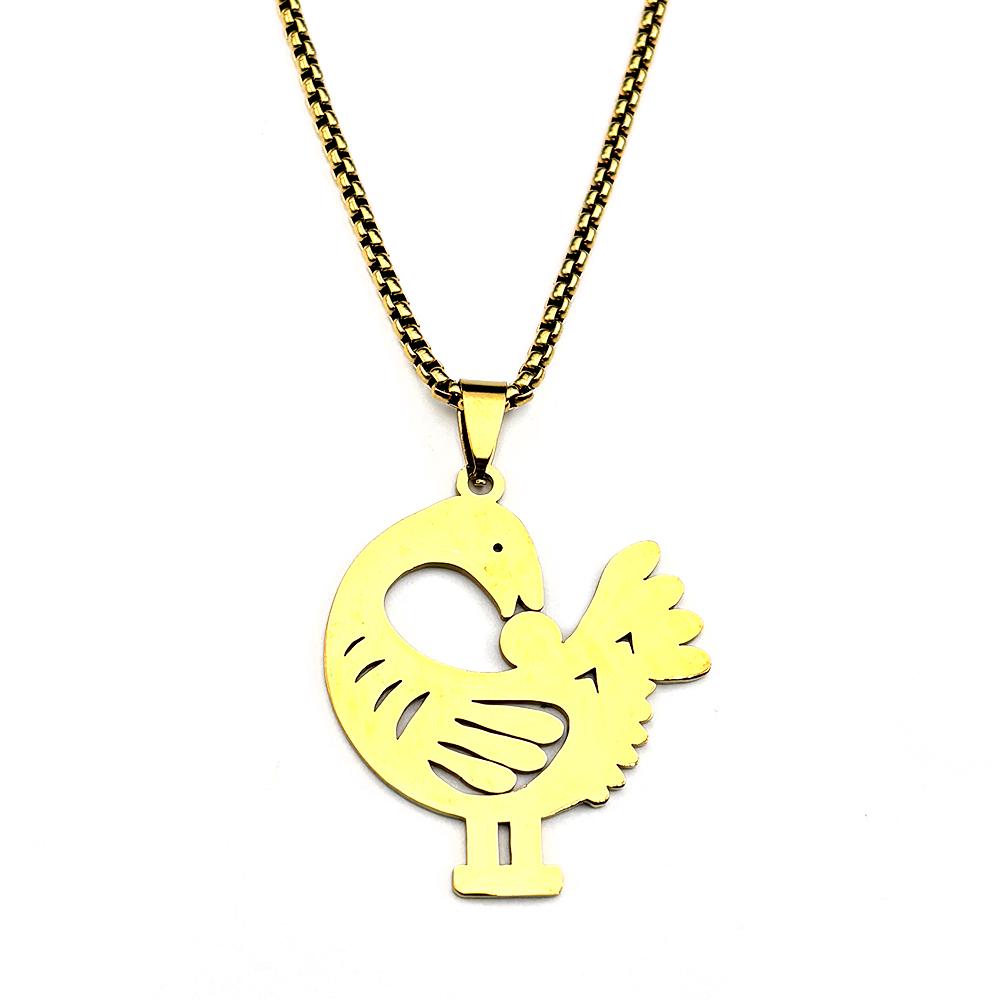 Sankofa Vogel Adinkra Symbol Anhänger Halskette Für Frauen Männer Edelstahl Afrikanisch Antik Stammesweisheit Nation Schmuck Geschenke