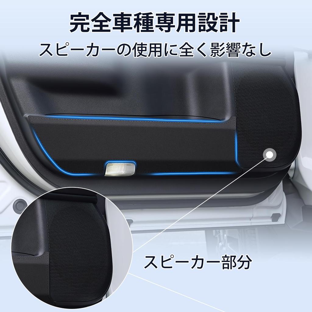 Cartist Door Kick Door Trim Door Protectors for the New Land Cruiser 250 TRJ250W GDJ250W for Land Cruiser LC250 PVC Leather Door Trim and Front