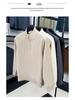 Men's Winter Plus Velvet Half-Zip Stand Collar Hoodie - Thick, Solid, Versatile, Fashionable, Warm Top