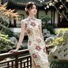 Sleeveless daily national style new Chinese style Suzhou long cheongsam improved young 1011 new women's high sense summer