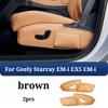 For Geely Starray EM-i EX5 EM-i 2025 Front Seat Side Protector Cover Anti Scratch Adjustment Panel Pad 2PCS Accessories