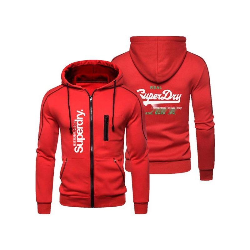 Set Felpa con Cappuccio e Felpa Stampata da Uomo di SUPERDRY