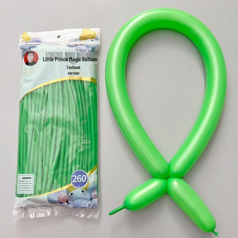 260-Piece Non-Toxic Macaron Long Balloons for Children - Magic Clown Modeling