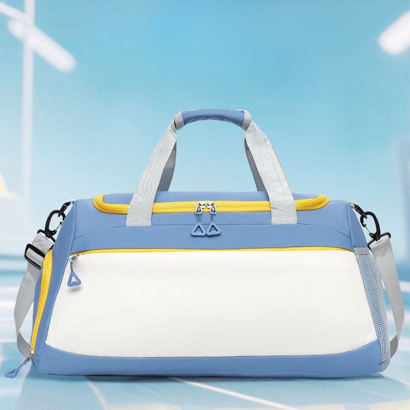 Relaxing Large-capacity Fresh Color-matching Trendy Shoulder Bag with Side Strap