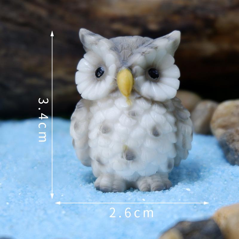

Owl Resin Ornament for Micro Landscape & Bonsai Decor - Creative Gift & Moss Handicraft