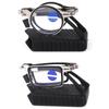 1PCS Ultra Thin Folding Reading Glasses for Men Women Lightweight Metal Frame with Portable Hard Case