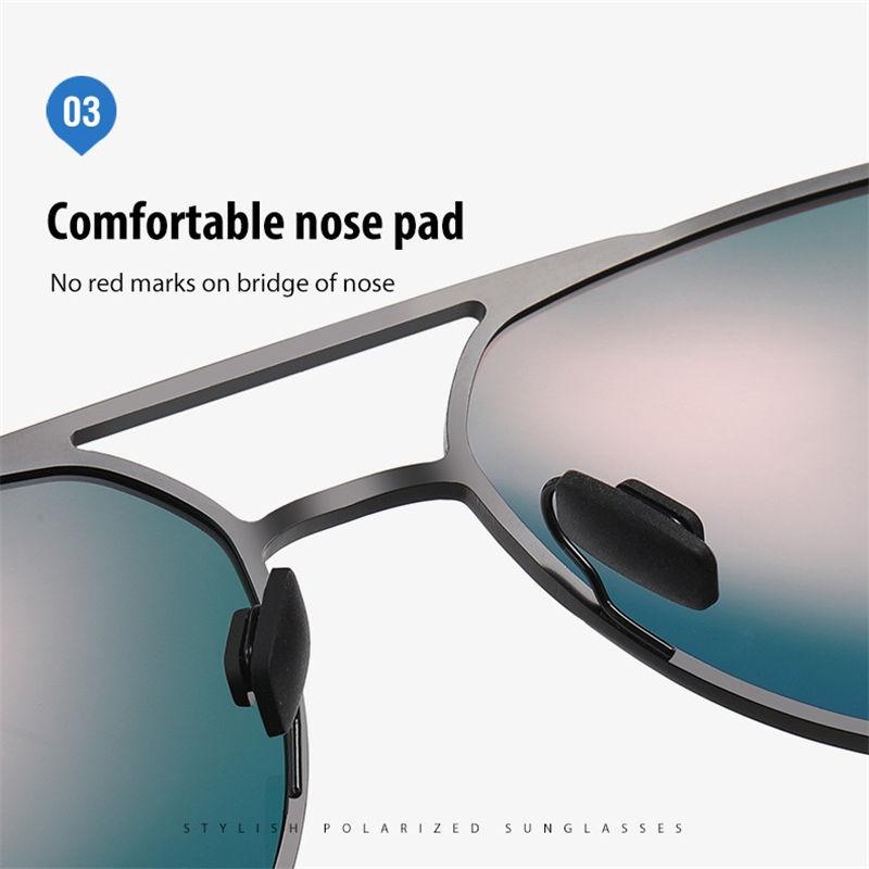 aoron Metal Frame Photochromic Polarized Sunglasses for Men Women Fashion Sports Driving Fishing Glasses UV400