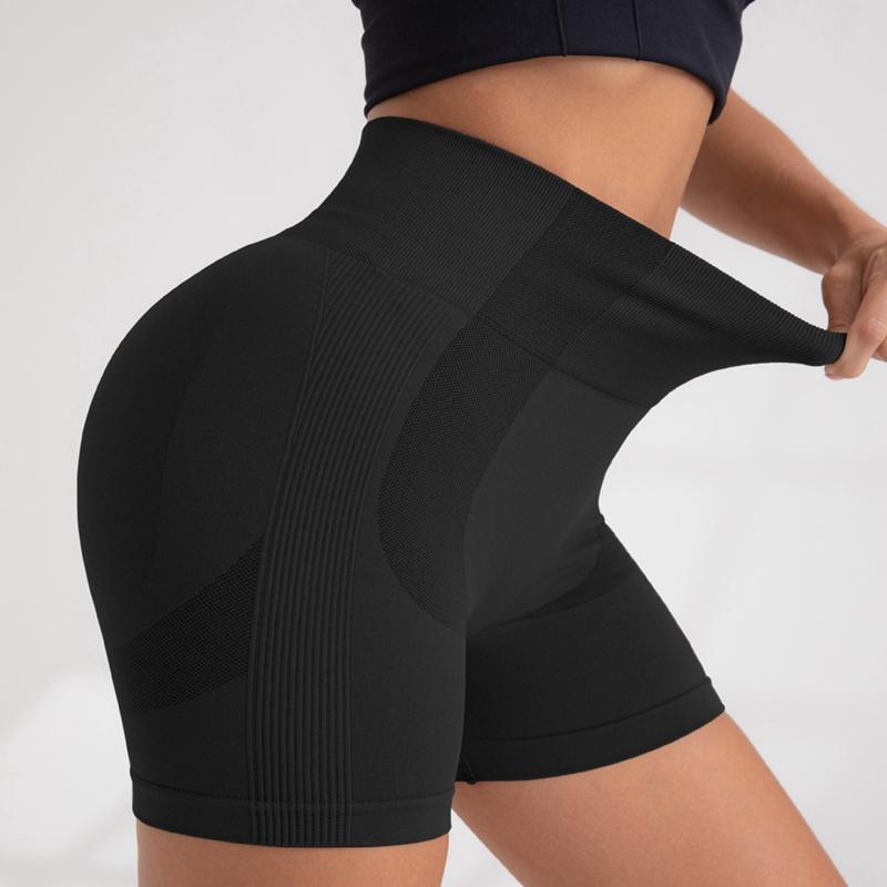 Women High-waisted Hip Lifting Yoga Pants Quick-drying Fitness Shorts