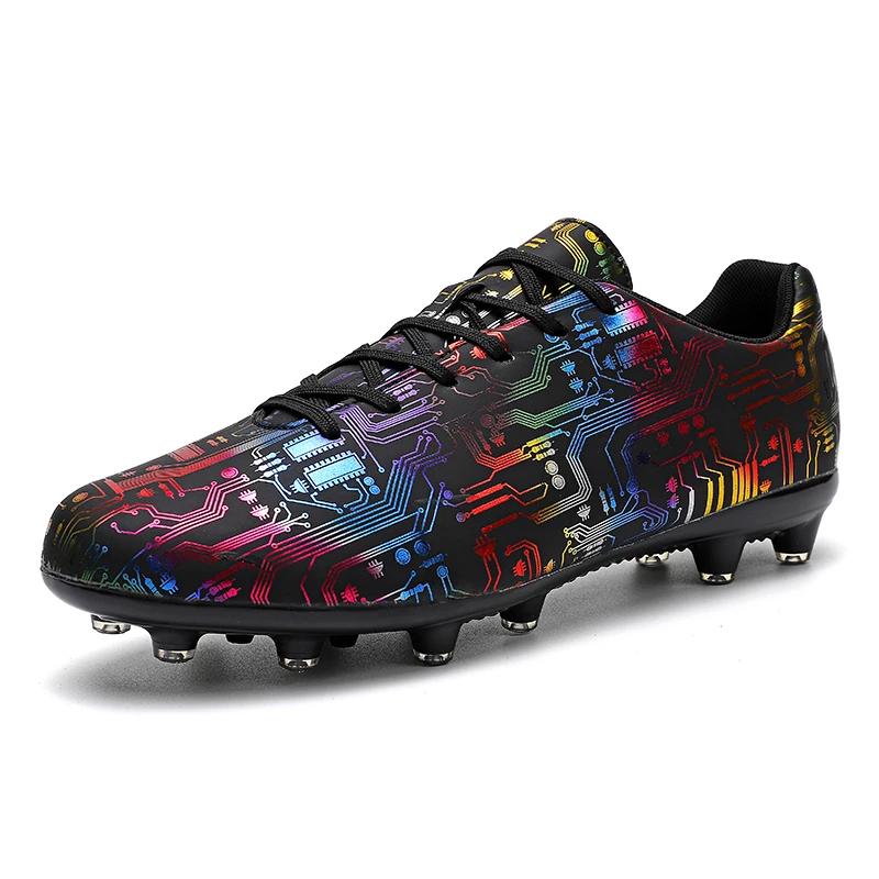 Men Soccer Shoes TF/FG Non-Slip Turf Grass Teenagers Football Boots 2024 New Original Pro Football Boots for Children