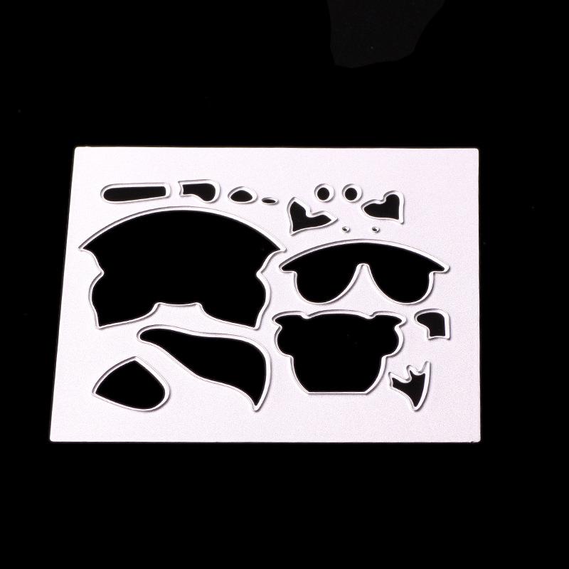 

DC-1015 Вырубные штампы Форма для ножа Fox DIY Детская головоломка Рельефная форма для ножа из углеродистой стали серебряный