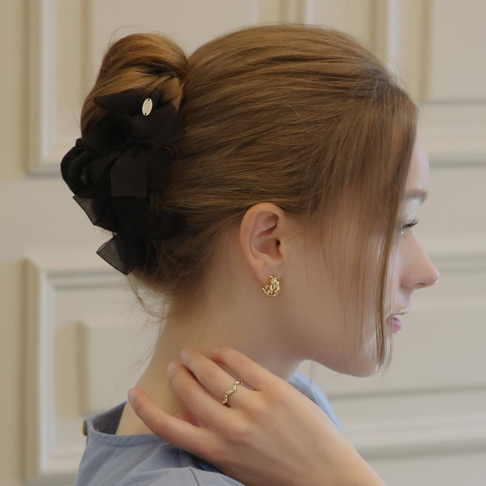 Dieuamour Lace Ribbon Hair Clip Claw Pin