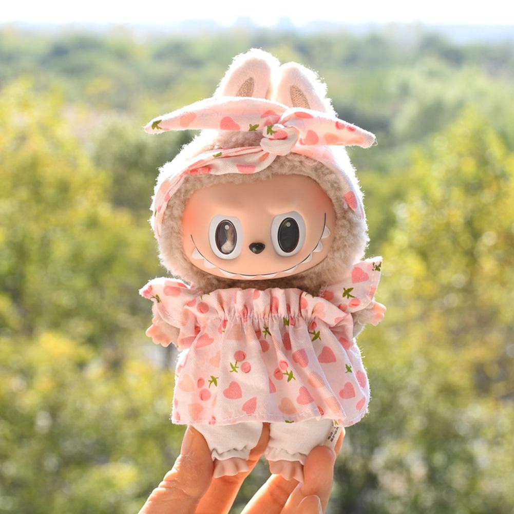 

Для 17 см Кукольная одежда Лабубу Модная одежда Платья Толстовки Кукольная одежда Цветовые толстовки Кукольные аксессуары Милые украшения Маленькая одежда 03