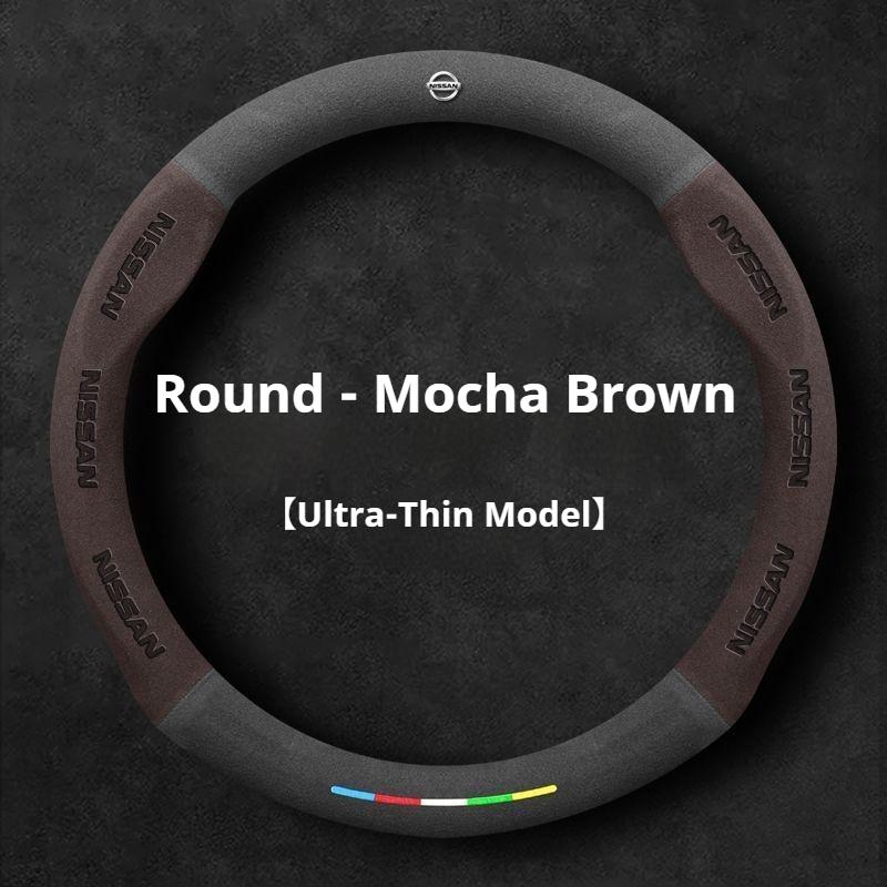 AUW3 Car Steering Wheel Cover Nissan Qashqai Juke X-Trail Patrol Note Leaf Altima Maxima Micra Murano Rogue Pulsar Sentra Teana Tiida