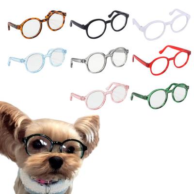 Mini Doll Glasses Small Pets Sunglasses Trendy Round Frame Glasses Doll Eyewear Accessories for Photo Shoots Costume