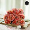 Colorful Artificial Rose Bouquet (10 Stems)