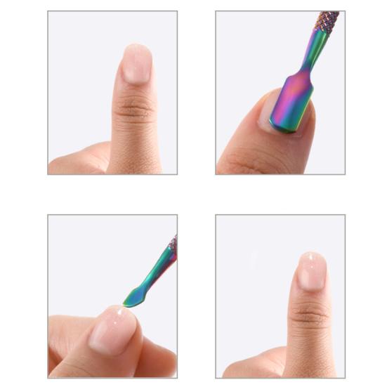 Effektiver Nagelhautschieber Doppelkopf Edelstahl Exquisiter Rostfreier Nagelhautschieber