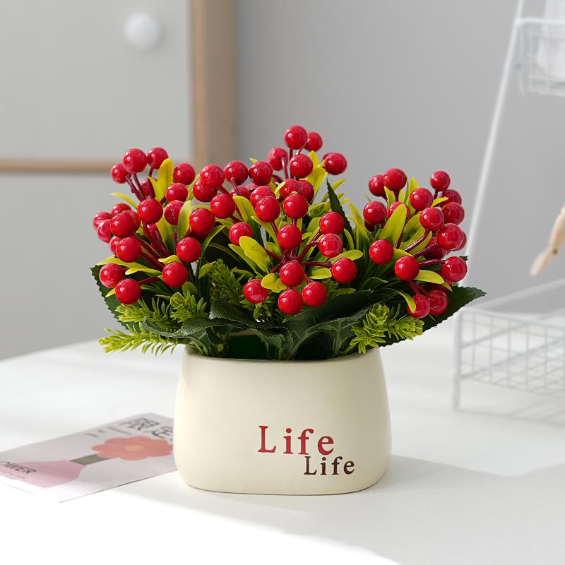 Sunflower Artificial Flower Arrangement - Small Potted Plants & Plastic Bouquets for Living Room and Dining Table Decor