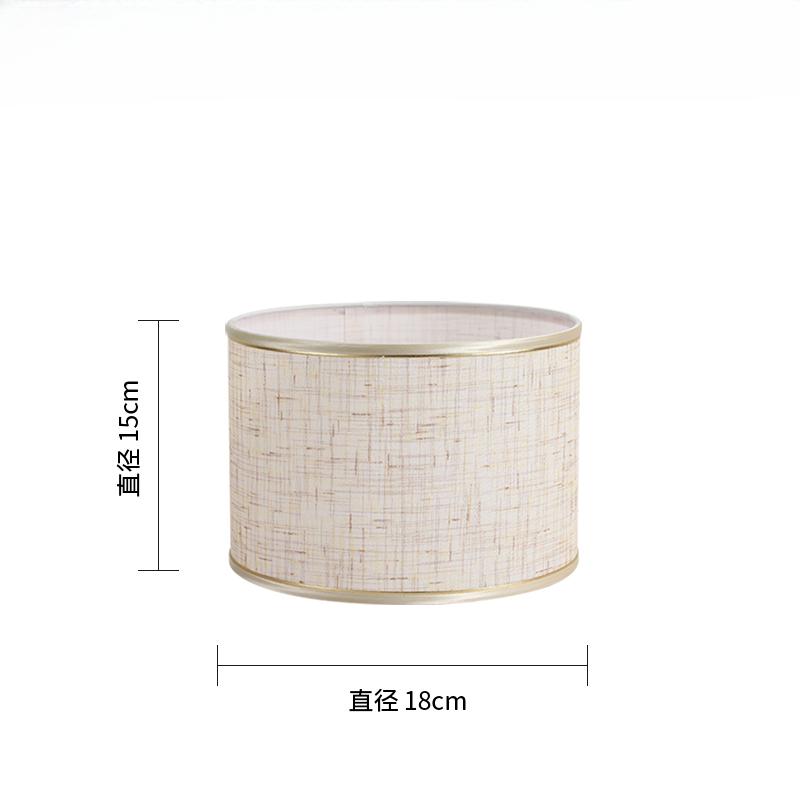 E27 Linen Fabric Metal Desk Lamp Cloth Lampshade 14/22/25cm Height Nordic Cloth Metal Lamp Shade Home Decoration