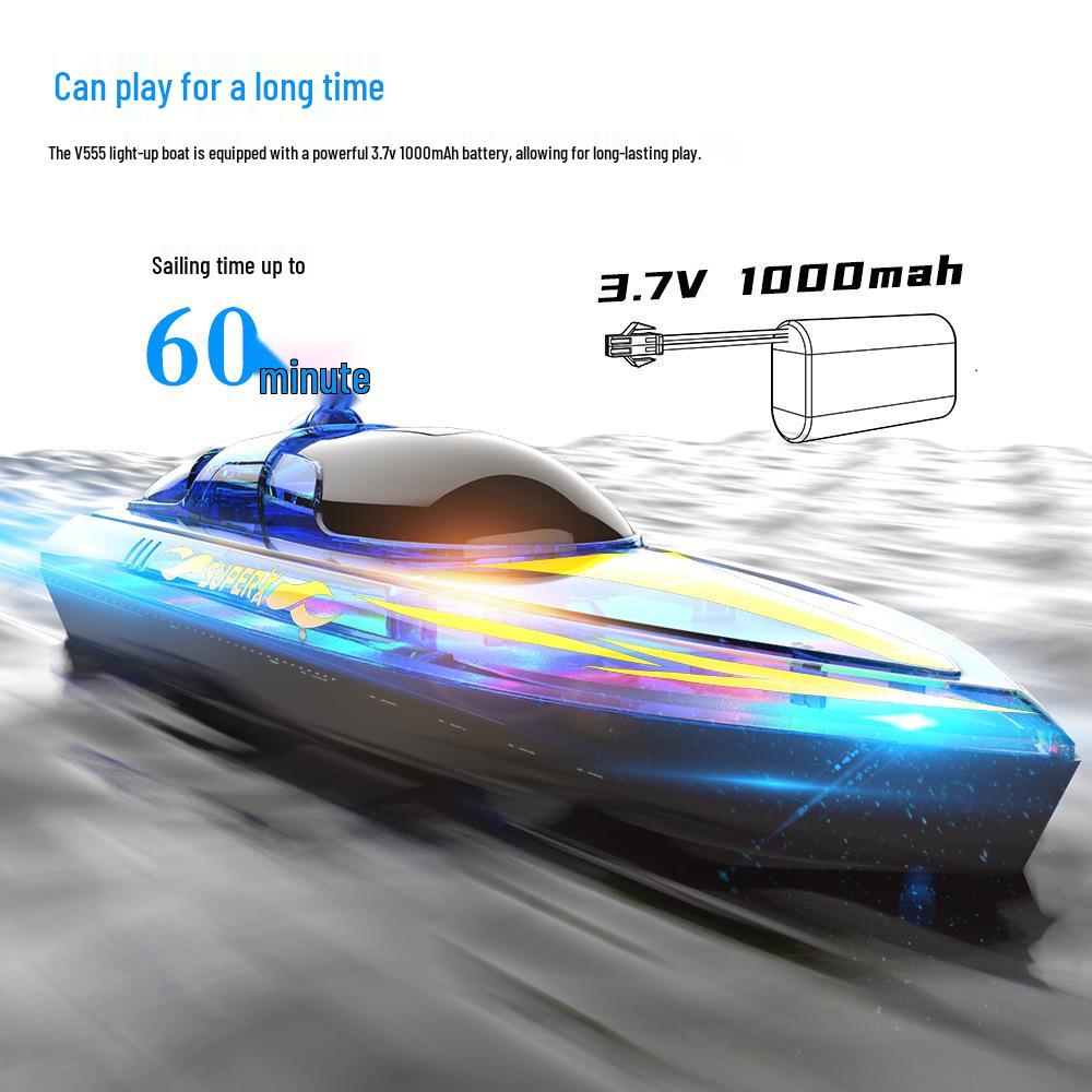 Children's Educational Remote Control Electric Toy Speedboat – Outdoor Smart Celebrity Toy Boat