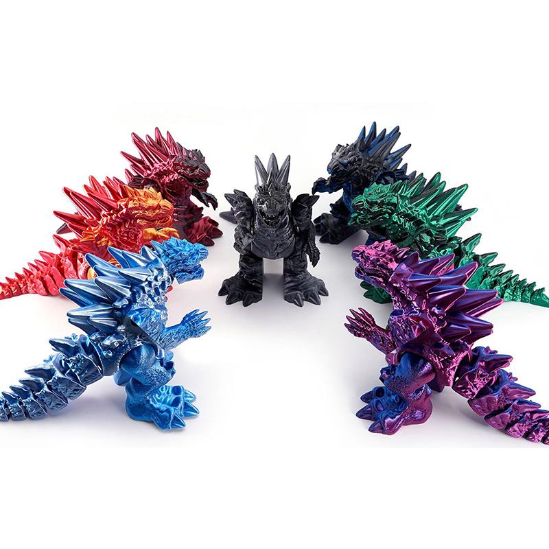 Jucărie Decorativă Dragon cu Articulații Mobile Poate Sta Model Dinozaur Gură Mare Fosilă Dragon Tyrannosaurus Rex Imprimare 3D