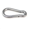 M12 Stainless Steel Carabiner Spring Hook Multi-tool Mountaineering Buckle Lock Camping Hook Rope, Inner Diameter: 11.73mm