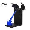 Creative Bookshelf Dividers Dragon Flame Book Nook Decor 3D Printed Fire-Breathing Figurine Glow in Cool Desk Decor for Men The Dark Ornament,