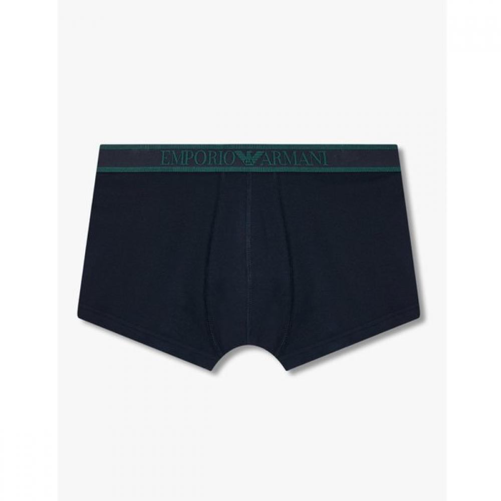 Emporio Armani Мужская Пике Хлопок Полосатый Логотип Droz 0815312033 M