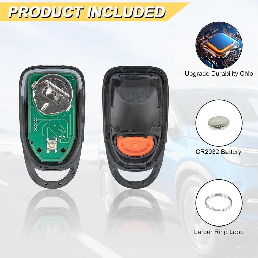 Sostituzione Portachiavi per Hyundai Santa Fe 2007-2012 Telecomando Keyless Entry, PINHA-T038 PLNHM-T002, 3 Pulsanti