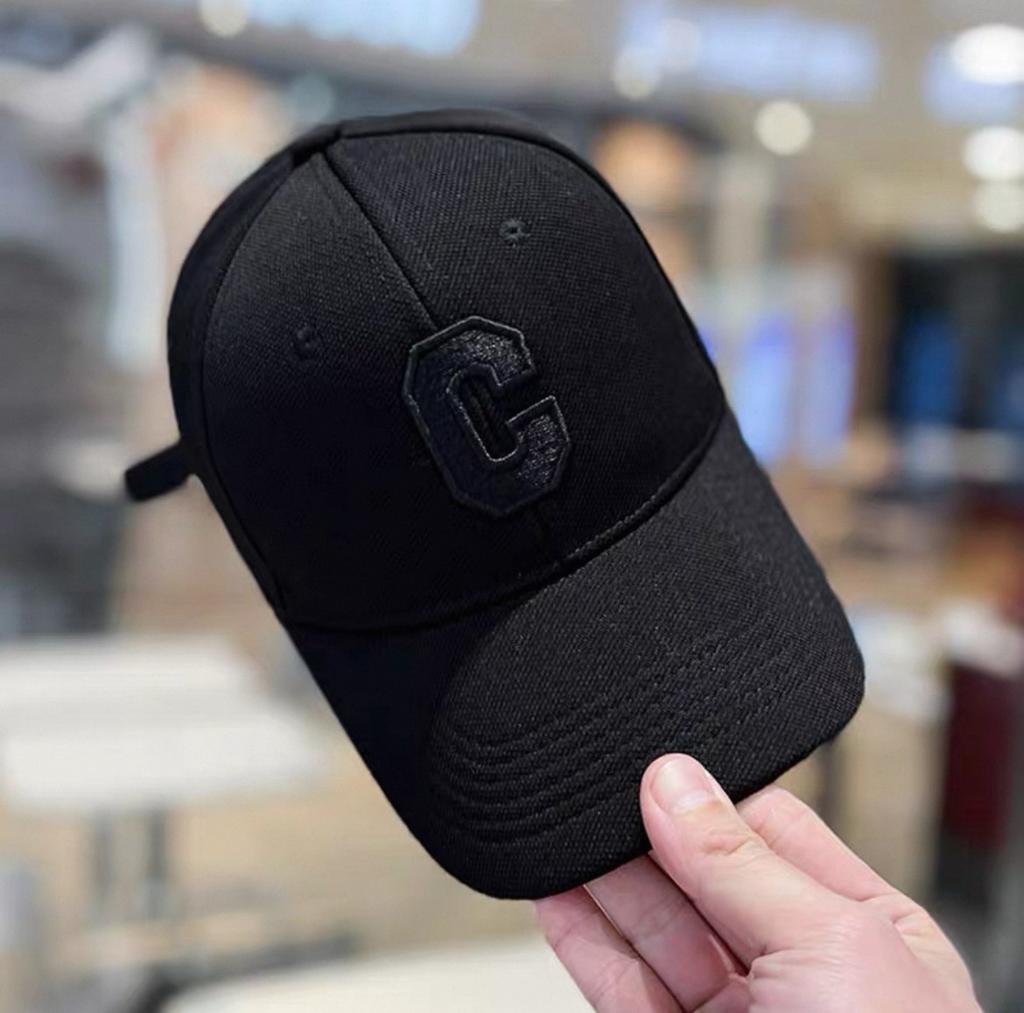 Hat Women's New Baseball Cap C Letter Spring and Autumn Trend Versatile Sunscreen Shade Cap Spring and Summer