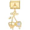 Vintage Sea Series Starfish Shell Crab Conch Fishtail Gold Color Italian Charm Links Fit 9mm Stainless Steel Bracelet DIY Making