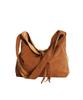Socharming Plain Easy Corduroy Reversible Shoulder Bag - Suede Camel Brown