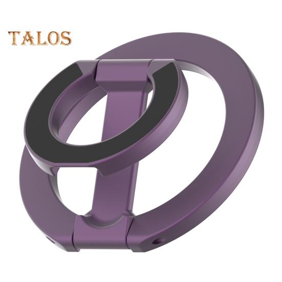 

Магнитный держатель для телефона MagSafe Magnet Finger Ring Stand Strong Magnet Grip 360-градусная поворотная подставка для телефона фиолетовый