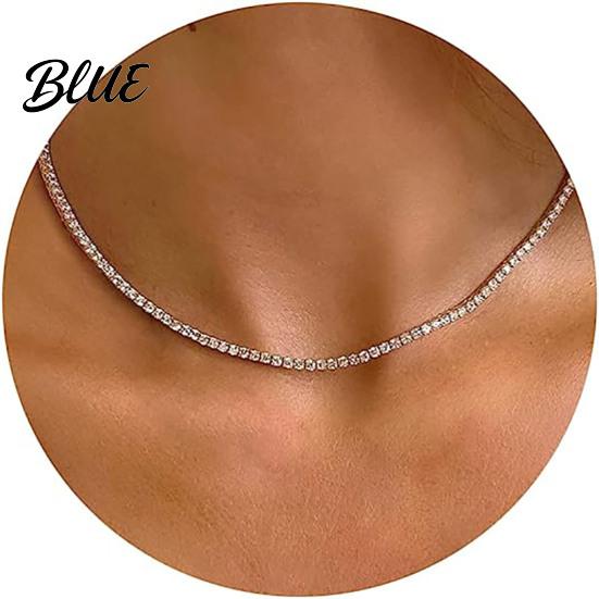 Feminine Neckwear Women Necklace Rhinestone No Pendant Adjustable with Extended