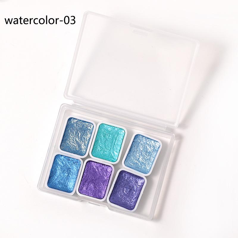 Vopsele Acuarelă Sidefate pentru Nail Art - Efecte Metalice Ombre & Marmură