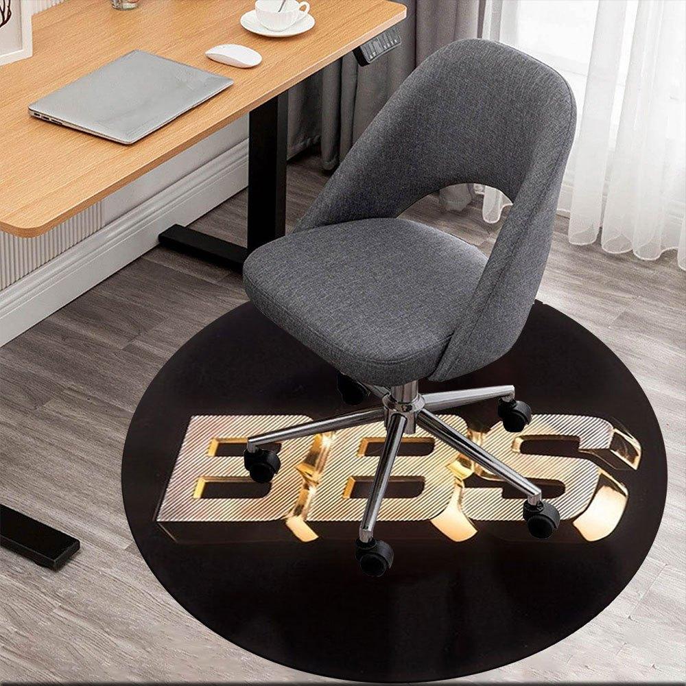 

BBS Logo Wheel Center Cap Chrome Finish for Cars Trucks SUVs Bicycles LuggageRound Non-Slip chair mat chair carpet for office Rugs for Office Decor Gi 80cm by 80cm