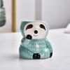 Dropshiping Sloth Planter With Bamboo Tray Indoor Outdoor Ceramic Animal Planters Pots Succulent Plant Pot for Air Plant