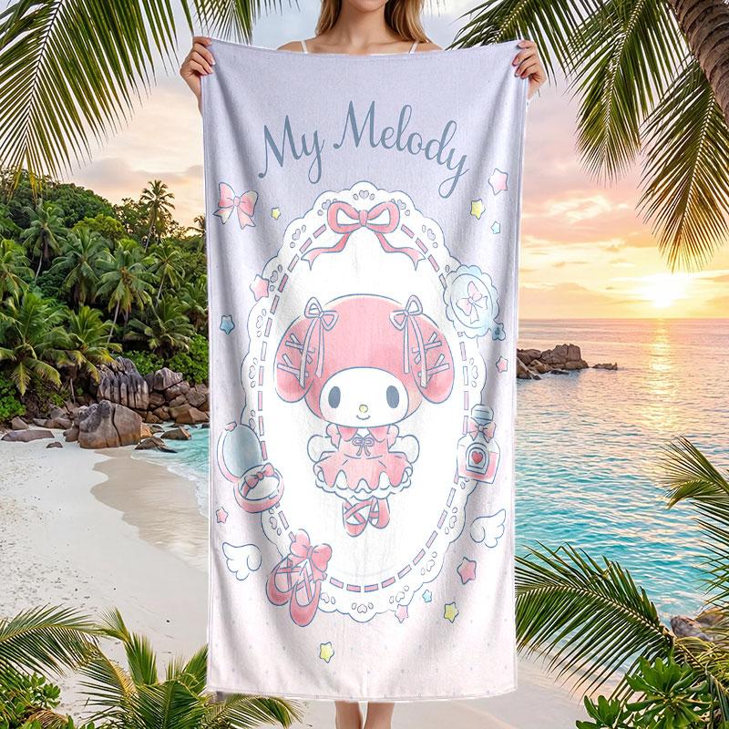 Large Beach Towel Quick Dry Absorbent Towel For Beach IndoorMy Melody