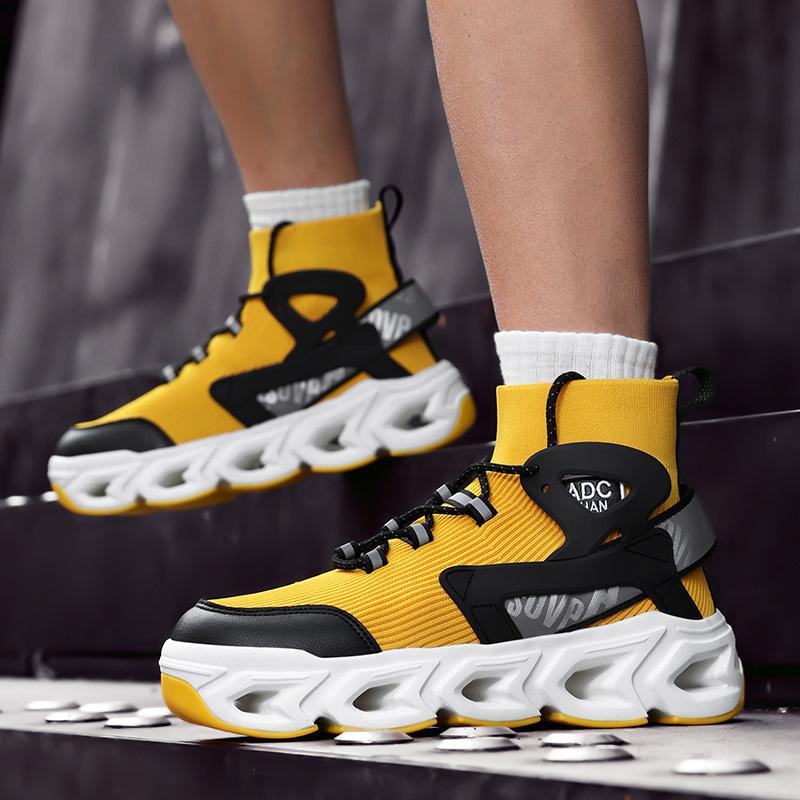 Dad-Schuhe High-Top Herrenschuhe Sommer neue Übergröße Sportschuhe atmungsaktives Mesh Mittelschüler Laufschuhe ultraleicht Sport