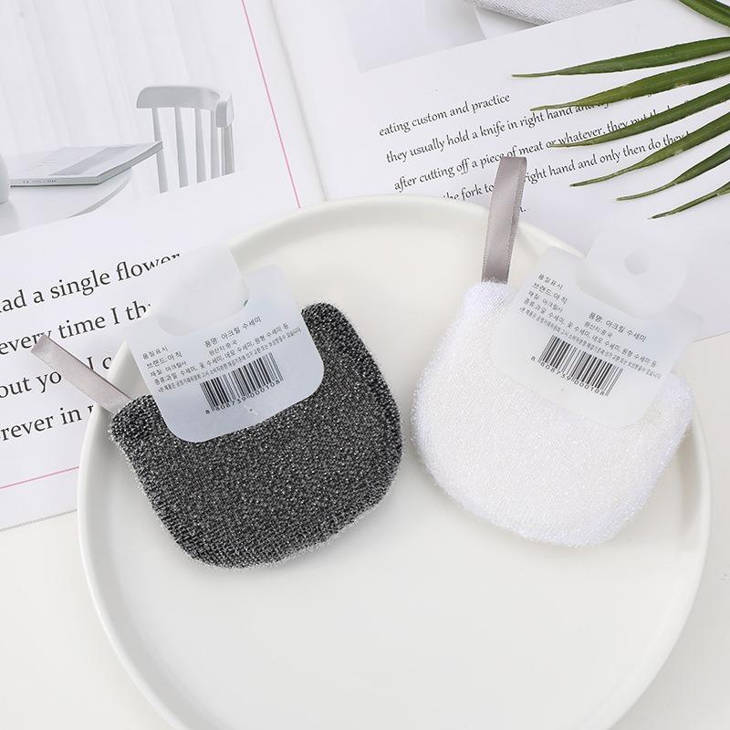 Cute Cat Wood Pulp Cotton Sponge - Cartoon Dishwashing Block, Oil-Removing Non-Stick, Kitchen Pot Cleaning Cloth