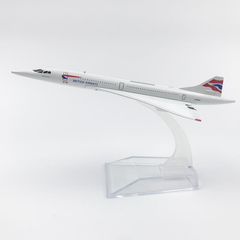 

16CM Alloy Aircraft Model British Concorde Collection With Landing Gear Children s Toy Gift Hobby