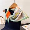 Luxury Cat Print Cute Style Square Scarves Women Silk Scarf Floral Bandana Small Neckties Hairbands Foulard Shawl