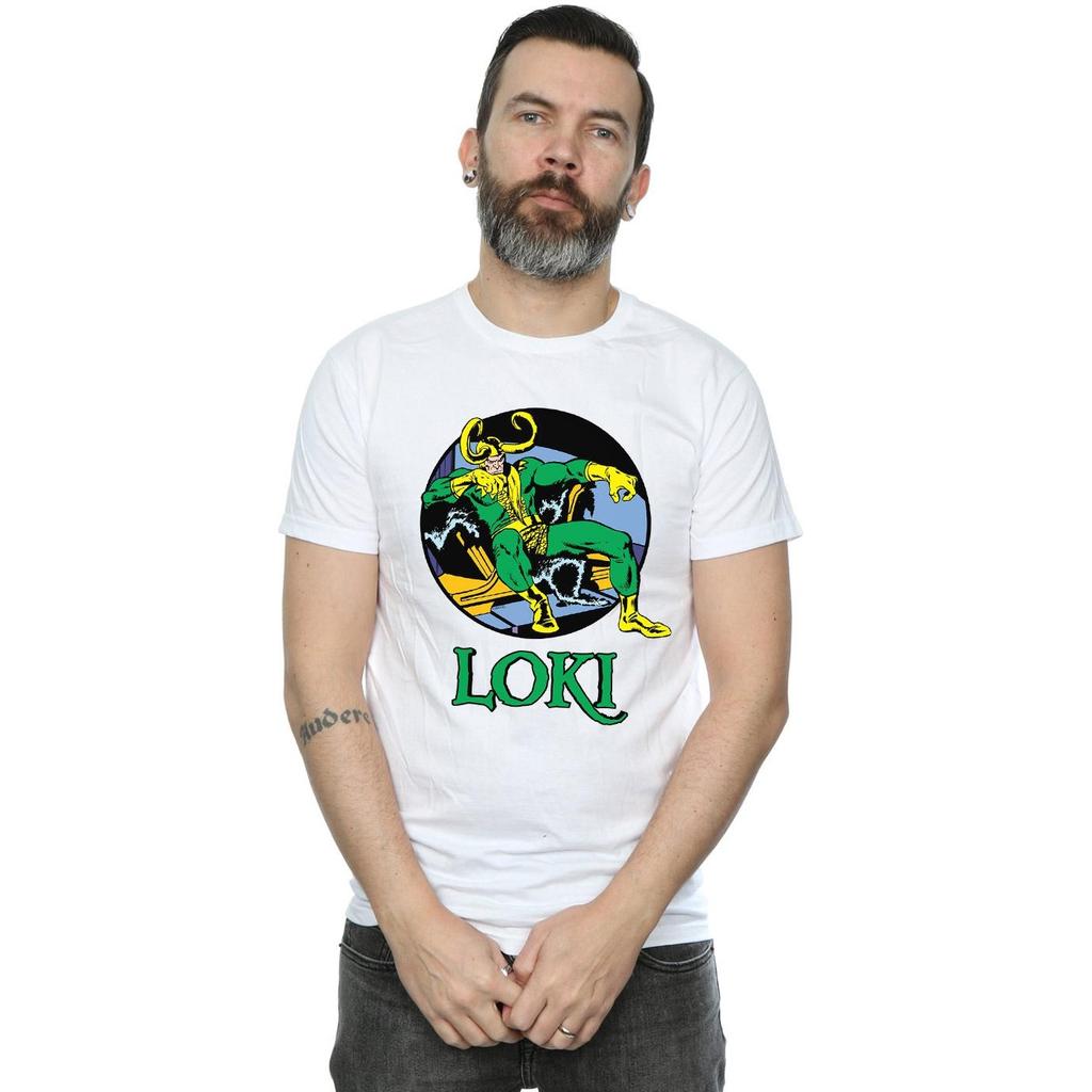 Marvel Mens Loki Throne T-Shirt