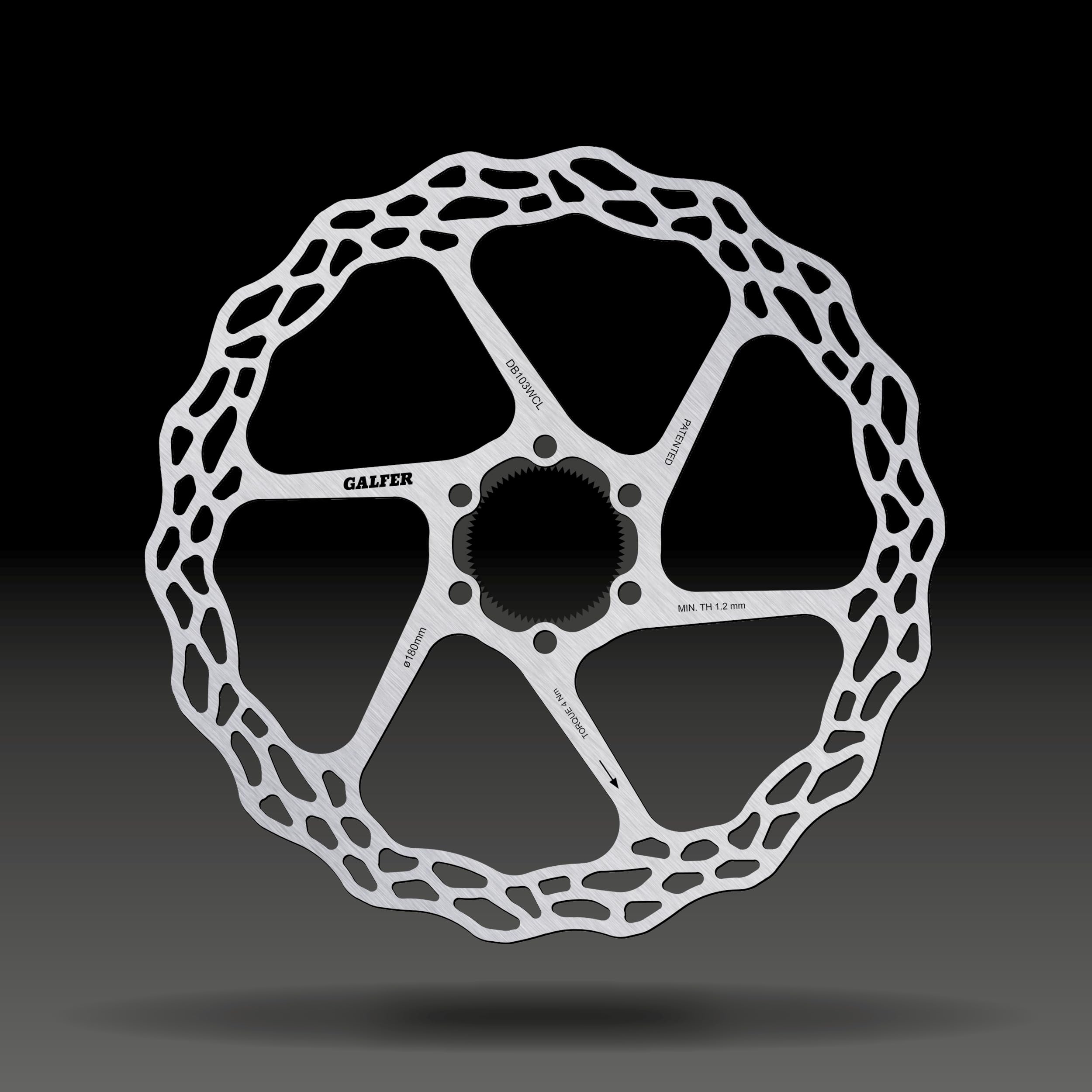 

GALFER BRAKING SYSTEMS Disc Rotor DB103WCL DISC WAVE ROAD/GRAVEL (Center Lock) 180/1.8mm