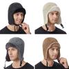 Outdoors Warm Bomber Hat Thick Windproof Winter Cap Ear Protection Casual Ski Russian Cap Men