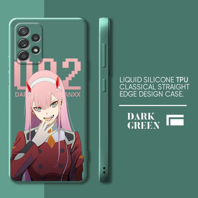 Zero Two Peoples Case For Samsung Galaxy A73 A52 A33 A52s A23 A72 A22 A13 A13 A12 A32 A53 A42 Soft Square Liquid Cover